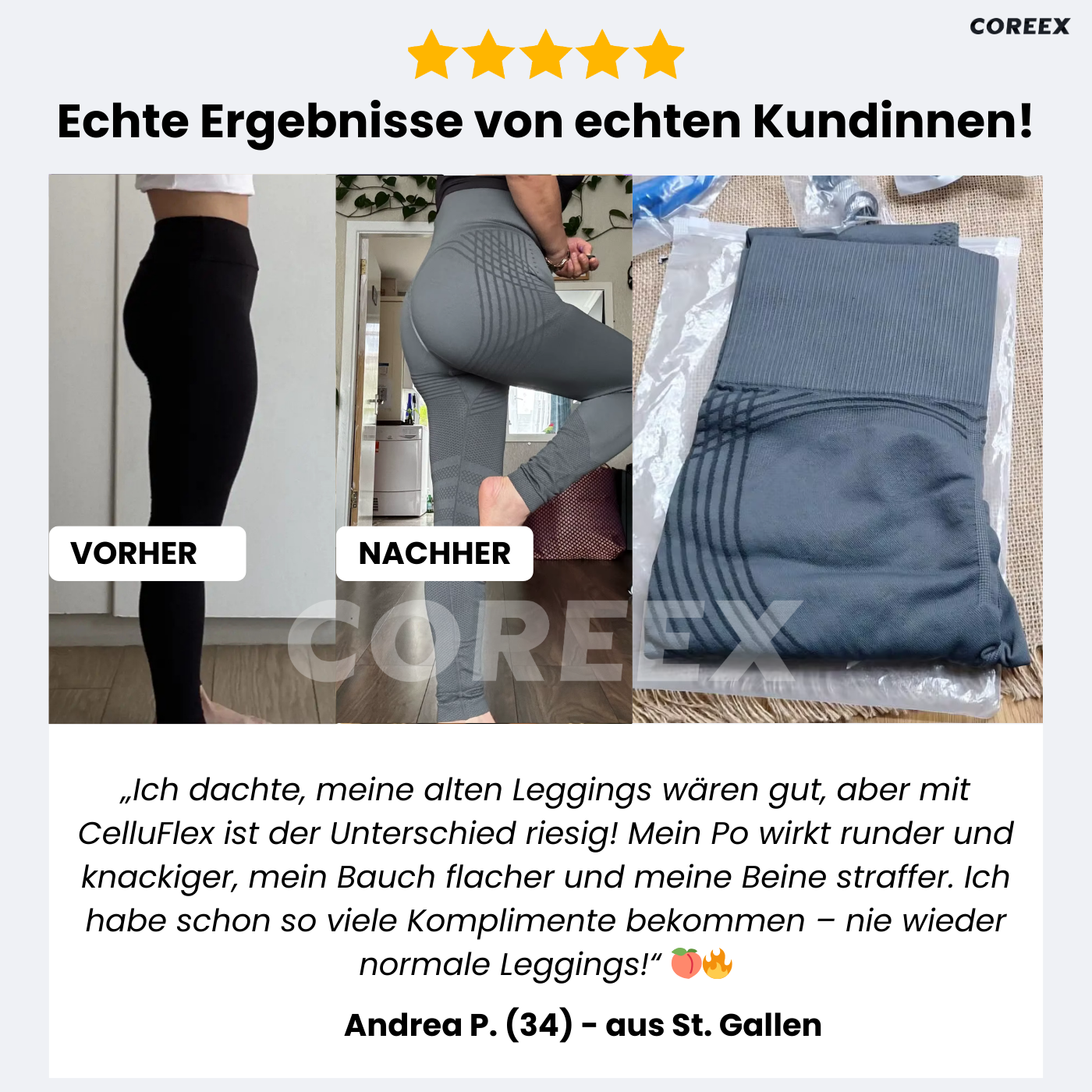 COREEX CelluFlex™ 3D-Kompressionsleggings